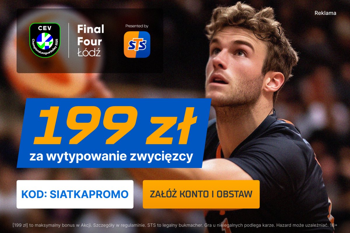 Final Four: Bonus 199 zł od STS za wytypowanie zwycięzcy dowolnego meczu.